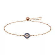 奧地利SWAROVSKI LUCKILY 玫瑰金水晶手鍊