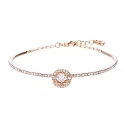 奧地利SWAROVSKI SPARKLING DANCE玫瑰金水晶手鐲