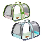 YSS 馬卡龍透明耐刮寵物果凍提包側背包-中型 米色