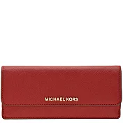 MICHAEL KORS 翻蓋薄型長夾-正紅（現貨+預購）正紅