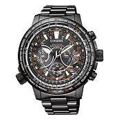CITIZEN PROMASTER光動能鈦金屬科技旅程三眼腕錶-鐵灰