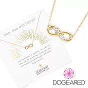 Dogeared 金色愛無限項鍊 金色鑲鑽項鍊 swarovski水晶項鍊