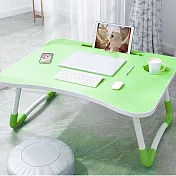【EZlife】加大萬用多功能可折疊收納懶人桌(60x40cm)清爽綠