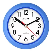 A-ONE TG-0501 繽紛色彩防水浴室小掛鐘- 藍色