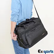 Ex-Sports亞克仕 旅行袋 可調大小商務會行黑色