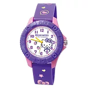 【三麗鷗】雙色殼兒童手錶蜜糖Kitty_紫色