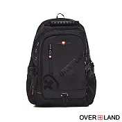 OVERLAND - 美式十字軍 - LOGO浮印機能筆電大容量後背包 - 30691