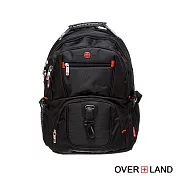 OVERLAND - 美式十字軍 - 素面機能筆電附掛勾大容量後揹包 - 25661