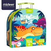 《MiDeer》-- 手提盒拼圖-恐龍的世紀 (104片) ☆