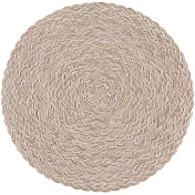 《NOW》質感螺紋圓餐墊(棕)