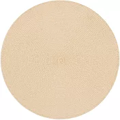 《EXCELSA》素面織紋圓餐墊(奶油米)