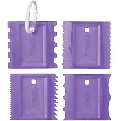 《Wilton》造型刮板4件(紫)