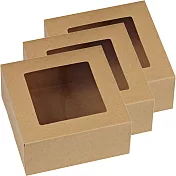 《Wilton》四格瑪芬蛋糕紙盒3入(棕色)