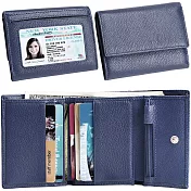 《Kinzd》三折式皮夾(藍)