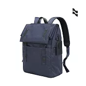 【LOJEL】URBO2 翻蓋差扣式 防盜後背包 經典藍