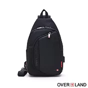 OVERLAND - 美式十字軍 - LOGO浮印圓弧造型胸背包/肩背包 - 5209