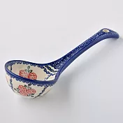 波蘭陶 漫野薔薇系列 圓形大湯勺 波蘭手工製