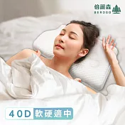 【Beroso倍麗森】臺灣SGS檢驗合格金絲透氣護頸防鼾蝶形記憶枕頭