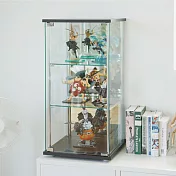 Peachy Life 三層鏡面收納櫃/置物櫃/展示櫃(2色可選)黑色