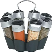 《TRUDEAU》旋蓋調味罐8入+轉盤收納座