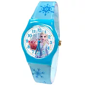 【迪士尼】冰雪奇緣冒險旅程 兒童手錶藍色_魔法森林Elsa