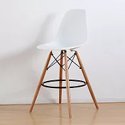E-home EMSH北歐經典造型吧檯椅 六色可選白色