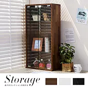 【誠田物集】80cm直立式玻璃展示櫃/置物櫃(3色選)集成木紋