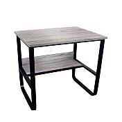 【樂活家】鑫克錸鋼木多用收納工作桌電腦桌辦公桌80cm(三種尺寸)木紋色