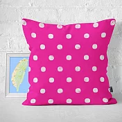 IHERMI 斑駁圓點A 粉紅 抱枕套 45cm 台灣製