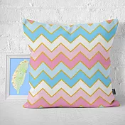 IHERMI 粉彩波浪幾何A 抱枕套 45cm 台灣製