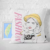 IHERMI 流行歐風仕女A 抱枕套 45cm 台灣製