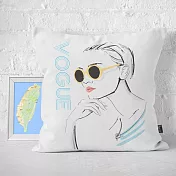 IHERMI 時尚歐風仕女A 抱枕套 45cm 台灣製