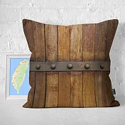 IHERMI 木造鉚釘城門A 抱枕套 45cm 台灣製