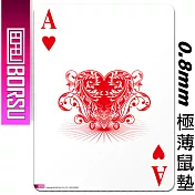 BORSU極薄鼠墊_FUNNY_撲克紅心A