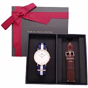DW Daniel Wellington 經典中的珍貴收藏時尚優質腕錶-帆布+金殼/40mm