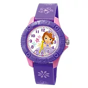 Disney迪士尼 可愛卡通人物繽紛雙色兒童膠錶- 蘇菲亞