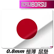 BORSU極薄鼠墊_TRAVEL_日本國旗