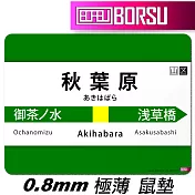 BORSU極薄鼠墊_TRAVEL_秋葉原總武線
