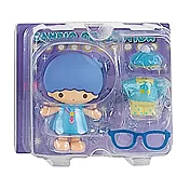 Sanrio 換裝娃娃組 擺飾玩偶 公仔 雙子星 KIKI 睡衣 紫