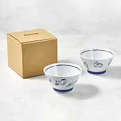 石丸波佐見燒 - 貓咪日常對碗禮盒(2件組)