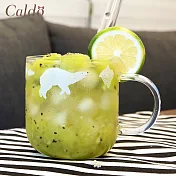 【Caldo卡朵生活】極地樂遊北極熊高硼矽耐熱透明馬克杯-350ml
