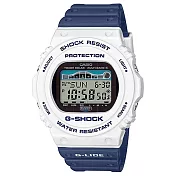 CASIO卡西歐  G-SHOCK系列 流行電波手錶 (GWX-5700SS-7)-藍白