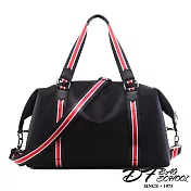 DF BAGSCHOOL - 來去出國玩大容量防潑水旅行包黑色