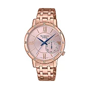 CASIO卡西歐  SHEEN系列 典雅手錶 (SHE-3046PG-4A)-粉紅x玫瑰金