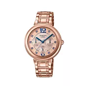 CASIO卡西歐  SHEEN系列 優雅手錶 (SHE-3048PG-7B)-粉藍x玫瑰金