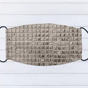 IHERMI 銀色方磚 個性口罩 台灣製