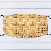 IHERMI 米色竹編 個性口罩 台灣製