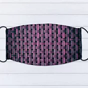 IHERMI 紫黑竹編 個性口罩 台灣製