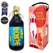 【豆油伯】聖誕禮盒-金美滿無添加糖黃豆醬油500ml (無麩質不含碘)