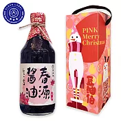 【豆油伯】聖誕禮盒-春源黑豆純釀醬油500ml